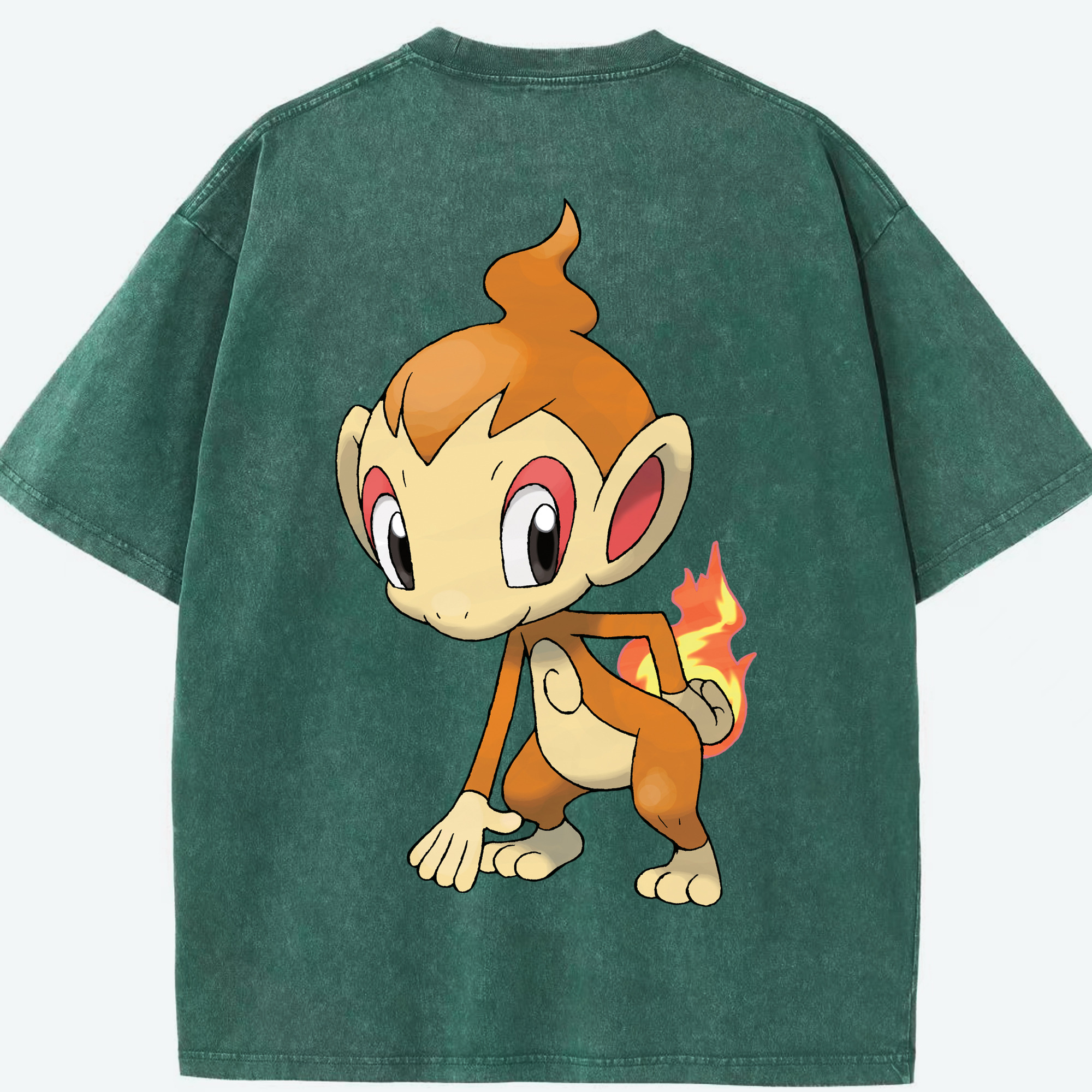 （画像用） ポケットモンスター Pokémon 綿100% ヴィンテージ風 半袖Tシャツ（背面プリント）